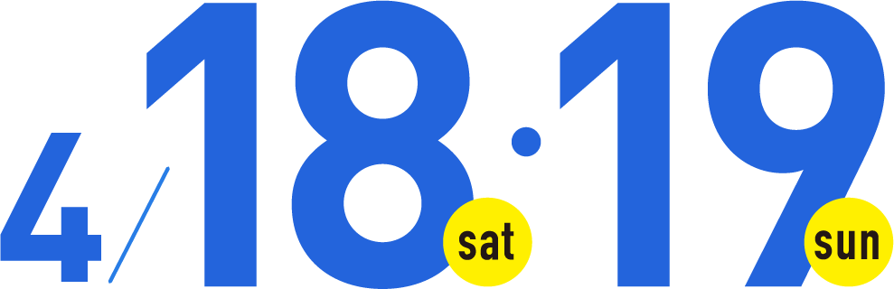 4/18(sat)・19(sun)